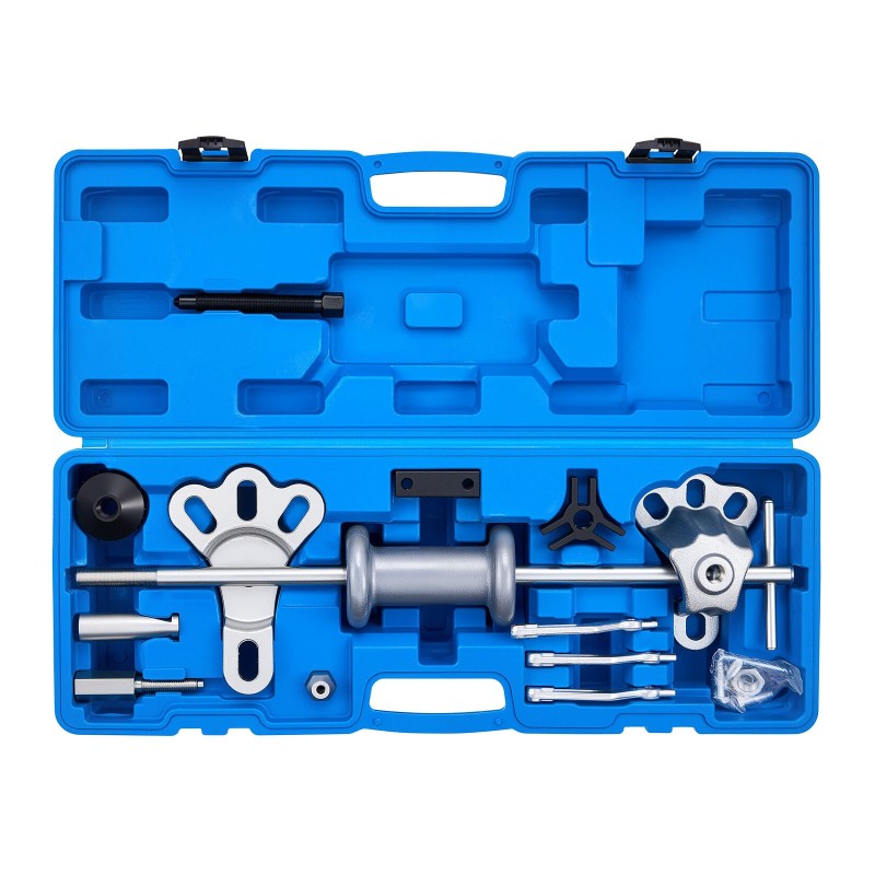 Ulosvetosarja 9-suuntainen liukuvasara 15-osainen T-kahvalla etupyörän ja takapyörän napoihin