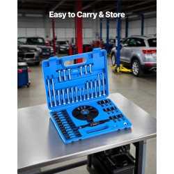 Ulosvetosarja kampiakselin värinänvaimentimelle teräksinen lämpökäsitellyin kierreadapterein