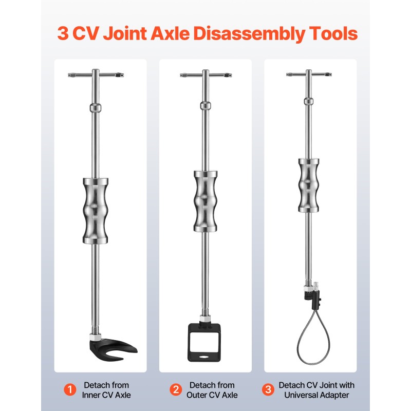 CV-vetarin ulosvetosarja korkealujuuksisesta teräksestä 2 tuuman ja 2,5 tuuman haarukoilla