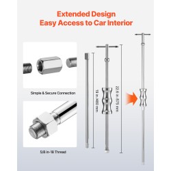 CV-vetarin ulosvetosarja korkealujuuksisesta teräksestä 2 tuuman ja 2,5 tuuman haarukoilla