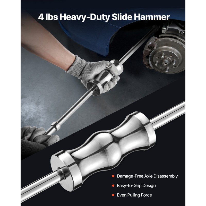 CV-vetarin ulosvetosarja korkealujuuksisesta teräksestä 2 tuuman ja 2,5 tuuman haarukoilla