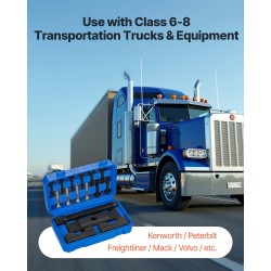 Laippavedinsarja raskaan käytön teräksinen 1-7/8–2-3/16 tuumaa vetoakseleille muovilaukulla