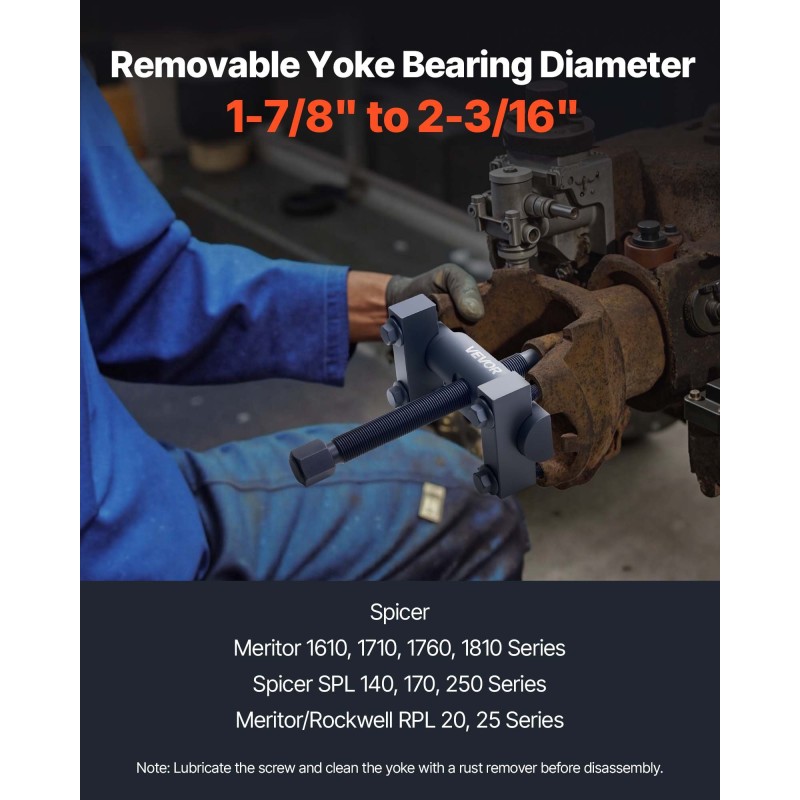 Laippavedinsarja raskaan käytön teräksinen 1-7/8–2-3/16 tuumaa vetoakseleille muovilaukulla