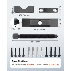 Laippavedinsarja raskaan käytön teräksinen 1-7/8–2-3/16 tuumaa vetoakseleille muovilaukulla
