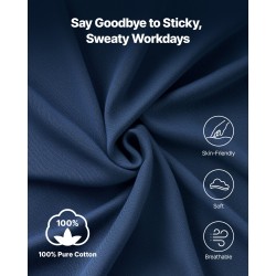 Pitkähihainen palosuojattu T-paita täysin puuvillainen 2XL tummansininen ammattikäyttöön