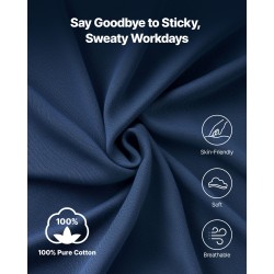 Palosuojattu pitkähiha paita 100% puuvilla M tummansininen rintatasku ATPV 11,6