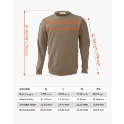 Pitkähihainen palosuojattu T-paita 100 % puuvillaa ATPV-arvo 11,6 L harmaa rintataskulla