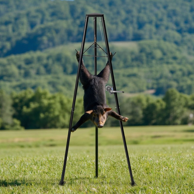 Kolmijalkainen riistanostin Q235-hiiliteräs 226,8 kg kantavuus käsivinssillä