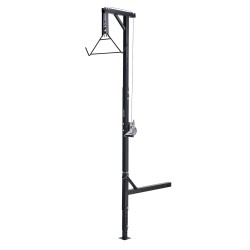 Riistanostin 2-tuumaiselle vetokoukulle Q235-hiiliteräs 181 kg kantavuus käsivinssi 360 asteen varsi