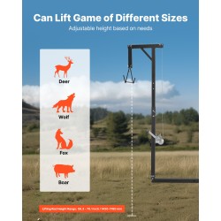 Riistanostin jauhemaalattu hiiliteräs 136 kg kantavuus käsivinssi 2 tuuman vastaanotin