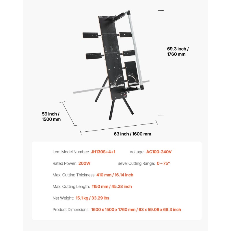 Kuumaleikkuri 200 watin vapaasti seisova 1150 mm leikkuupituus styroksille 6 lämpölankaa