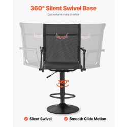 Metsästystuoli teräsrunkoinen korkeussäädettävä täysin kääntyvä taittuva kalastukseen retkeilyyn