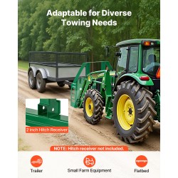 Kuormainrunko Q235A-teräs 1814 kilogrammaa kantavuus trukkipiikeille ja heinäspeareille