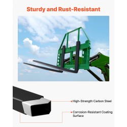 Kuormainrunko Q235A-teräs 1814 kilogrammaa kantavuus trukkipiikeille ja heinäspeareille