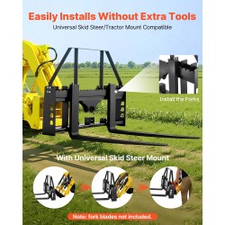 Trukkipiikkirunko Q235A-teräs pikakiinnitteisiin kuormaajiin korotetulla suojakaarella 1814 kg