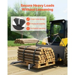 Kuormalavahaarukkakehikko teräs 1179 kilogramman nostokapasiteetti kaksituumaiset haarukat