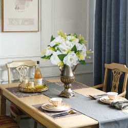 Keinotekoiset silkkikukkaiset kukkapallot 10 kpl 240 mm valkoiset