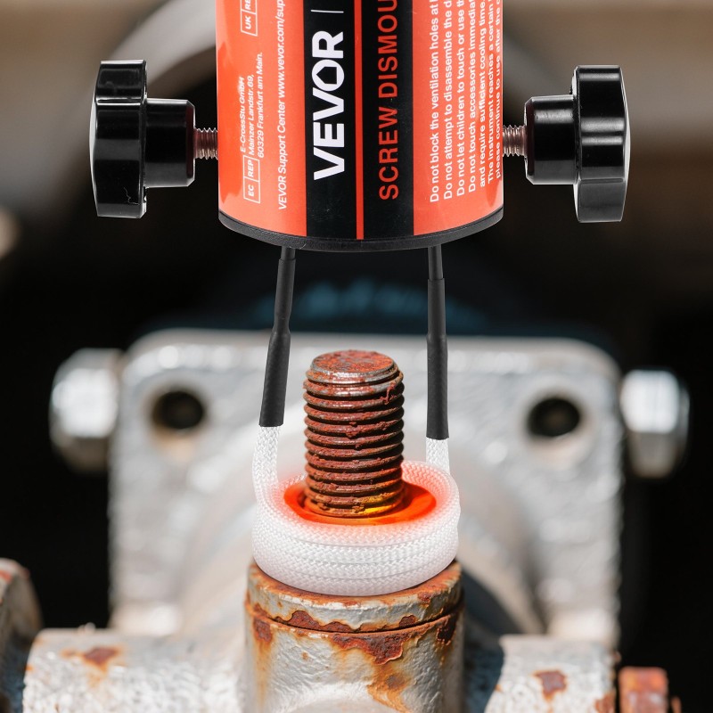 Induktiolämmitin 1500 wattia käsikäyttöinen 8 käämillä kupari ja ABS-muovi ruosteisten pulttien irrotukseen