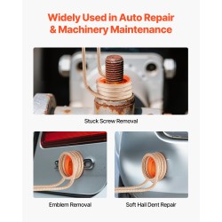 Kädessä pidettävä induktiolämmitin 1100 W 3 käämiä 5–26 mm pulttien irrotukseen