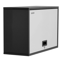 Teräksinen seinäkaappi 770 x 305 x 500 mm lukittava ylös aukeava luukku