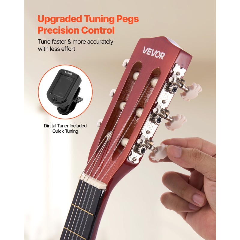 Klassinen 30-tuumainen kitara nailonkielillä lehmuspuukansi vaahterakaulalla aloittelijoille aloituspakkaus mukana