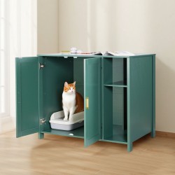 Hiekkalaatikkokaappi P2-luokan lastulevy automaattisille hiekkalaatikoille 1050×680×885 mm tummanvihreä sisäänrakennetulla