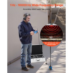 Putkivuodonilmaisin ABS-koteloinen 4 anturia 3 kuuntelusauvaa 7 tuuman kosketusnäyttö