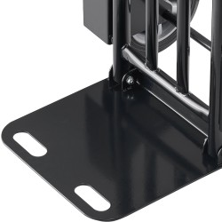 Taitettava seosteräs siirtokärry 272 kg teleskooppikahvalla pyörillä ja sidontavyöllä