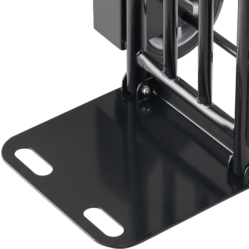 Taitettava seosteräs siirtokärry 272 kg teleskooppikahvalla pyörillä ja sidontavyöllä