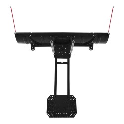 Säädettävä teräslumiaura 109–152 cm kumiläpillä UTV- ja ATV-ajoneuvoihin