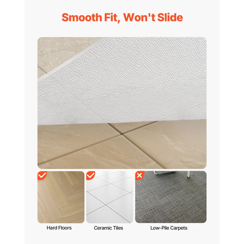 Tuolinmatto muovinen läpinäkyvä huurrettu 1215 x 765 millimetriä koville lattioille