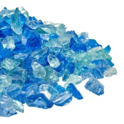 Tulilasipalat 4,5 kg 19 mm lämpökestävä kvartsihiekasta valmistettu sekoitussävyissä