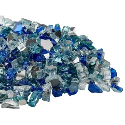 Murskattu karkaistu tulilasi 12,7 mm 4,5 kg takkaan sekavärinen