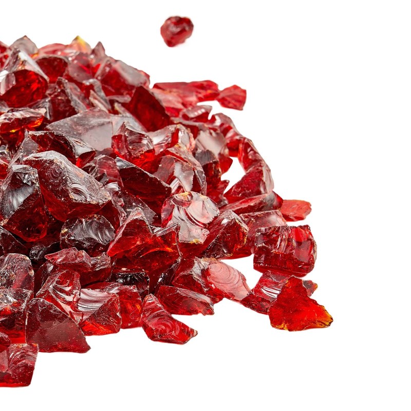 Tulilasi palonkestävä kvartsilasi 19 mm palat 4,5 kg punainen tulipesiin