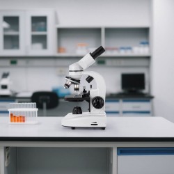 Binokulaarinen yhdistelmämikroskooppi alumiinirunko 40–2000-kertainen suurennus LED-valaistus opetukseen