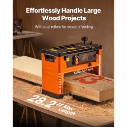 Paksuushöylä työpenkille 330 mm työpöydällä 2000W spiraaliteräpää 24 vaihdettavalla teräpalalla