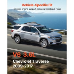 Moottori- ja vaihteiston kiinnikesarja metallinen kumiosilla 4-osainen Chevrolet Traverse 3,6 l 2009–2017