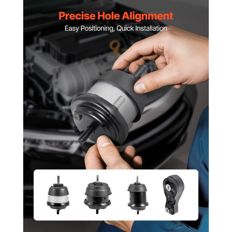 Moottori- ja vaihteiston kiinnikesarja metallinen kumiosilla 4-osainen Chevrolet Traverse 3,6 l 2009–2017
