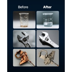 Ultraäänipuhdistin 6 l ruostumaton teräs 40 kHz 120 W digitaalinen ajastin