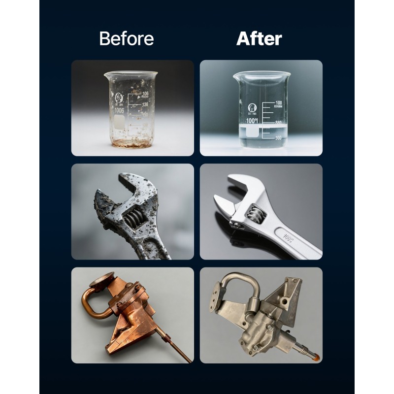 Ultraäänipuhdistin 6 l ruostumaton teräs 40 kHz 120 W digitaalinen ajastin