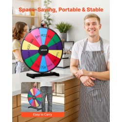 Pöytämallinen onnenpyörä 610 mm 14 sektoria kuivapyyhittävä pinta 6 väriä