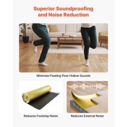 Lattian alusmateriaali laminaatti- ja puulattioille 3 mm IXPE-vaahto 18,6 m² rulla