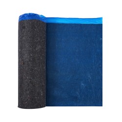 Lattian alusmateriaali 3 mm kierrätetty kuitu PE-kalvolla 18,6 m² rulla