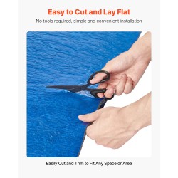 Lattian alusmateriaali kierrätyskuitu PE-höyrysulku 3 mm rulla 9,3 m² vinyyli laminaatti puulattioille