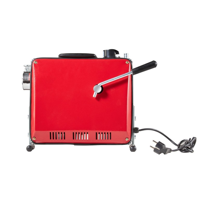 Sähkökäyttöinen viemärinavauskone mangaaniteräsjousella 45,4 metrin kaapelilla kuudella vaihdettavalla leikkurilla putkille