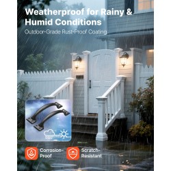 Ovi- ja porttikahva hiiliteräs 152 mm 4 kappaletta sisä- ja ulkokäyttöön