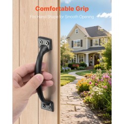 Ovi- ja porttikahva hiiliteräs 152 mm 4 kappaletta sisä- ja ulkokäyttöön