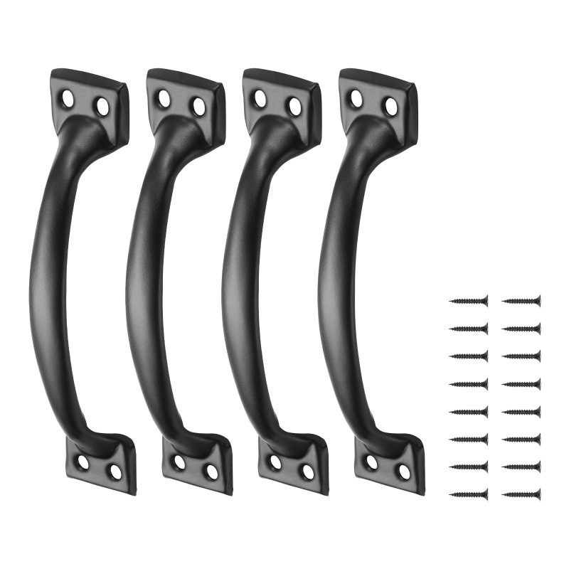 Ovi- ja porttikahva hiiliteräs 152 mm 4 kappaletta sisä- ja ulkokäyttöön