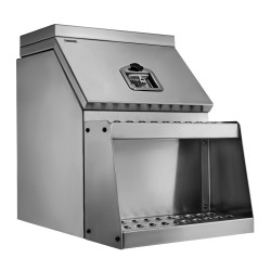 Alumiininen sivuasennettava lukittava askelmalaatikko kuormaautoihin kaksisataa kiloa kantava