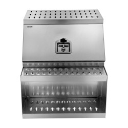 Alumiininen askeltyökalulaatikko mitat 610x695x645 mm 200 kg T kahvalukolla